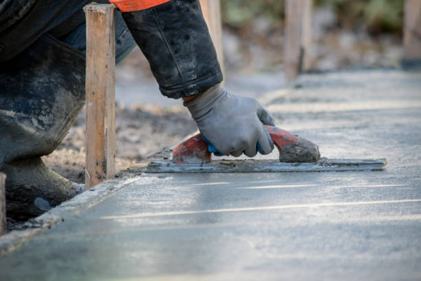 Concrete walkway installation